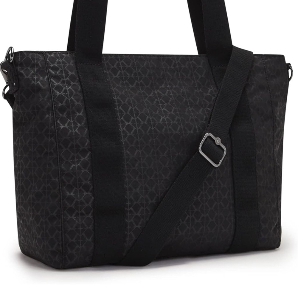EUC - 👛 Kipling Black Tote Bag - Picture 2 of 15